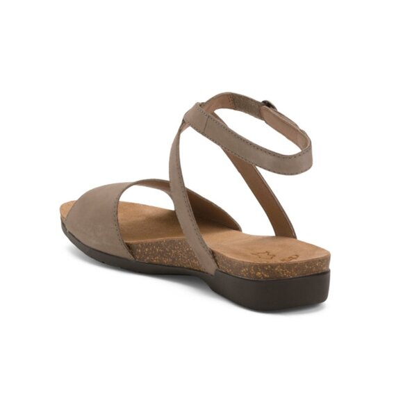 DANSKO Taupe Nubuck Leather Rafferty Comfort Sandals - Picture 2 of 2